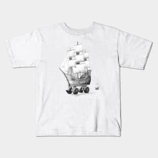 rolschaatsschip Kids T-Shirt